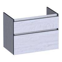 Brauer Delight Edge - Onderkast - 80 cm - met 2 Softclose Lades Greeploos en 1 Sifon Uitsparing - Forest Seashell - thumbnail