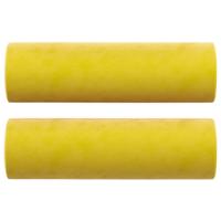 Sierkussens 2 st 15x50 cm fluweel geel - thumbnail