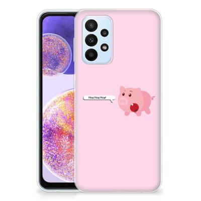 Samsung Galaxy A23 Telefoonhoesje met Naam Pig Mud Samsung Galaxy A23 Telefoonhoesje met Naam Pig Mud