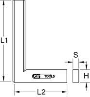 KS Tools 300.0202 3000202 Platte winkelhaak - thumbnail