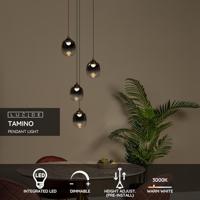 Lucide TAMINO - Hanglamp - Ø 36 cm - LED Dimb. - 4x5,2W 3000K - Zwart - thumbnail