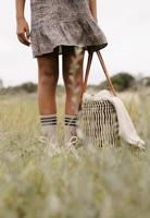 LEVV Meisjes rok - Kera - AOP grafisch taupe - thumbnail