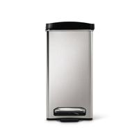 Simplehuman Afvalemmer Profile 10 liter (zilver) - thumbnail