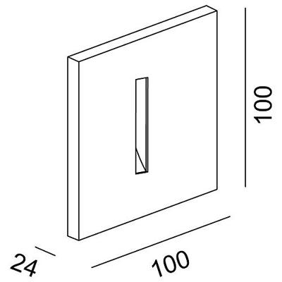 Deko Light Abdeckung schwarz linear für Light Base II COB Outdoor 930415 Afdekking Zwart