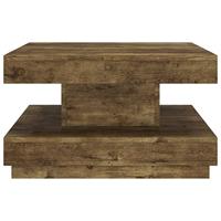 Salontafel 60x60x35 cm MDF donkerbruin - thumbnail