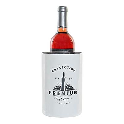 Wijnfleskoeler DKD Home Decor Wit Zilverkleurig Roestvrij staal 12 x 12 x 18 cm