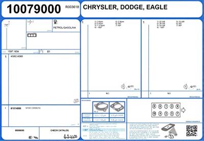 Pakkingsset, cilinderkop 52108200