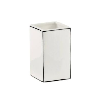 Tandenborstelhouder Sapho Lucrezia Vrijstaand 11x7 cm Keramiek Wit Sapho