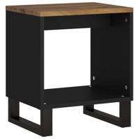 Salontafel 40x31x46 cm massief mangohout en bewerkt hout - thumbnail