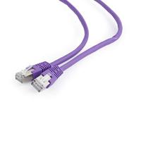 S/FTP Cat6A patchkabel LSZH, paars 3 meter - thumbnail