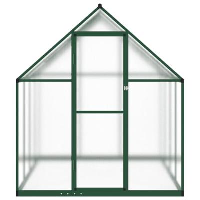 Tuinkas met basisframe 334x169x195 cm aluminium groen