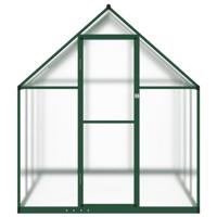 Tuinkas met basisframe 334x169x195 cm aluminium groen - thumbnail