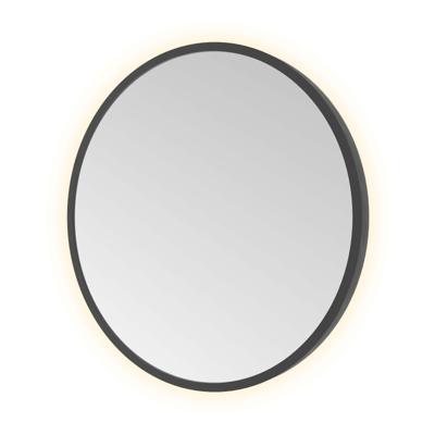 Hotbath &More Mirrors Round LED Badkamerspiegel - Rond - 40 cm - Geborsteld Zwart Pvd