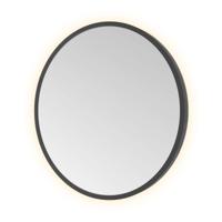 Hotbath &More Mirrors Round LED Badkamerspiegel - Rond - 40 cm - Geborsteld Zwart Pvd - thumbnail