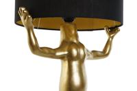 Bureaulamp Home ESPRIT Zwart Gouden Hars 50 W 220 V 31 x 28 x 50 cm (2 Stuks) - thumbnail