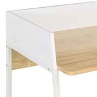 Bureau 90x60x88 cm wit en eikenkleurig - thumbnail