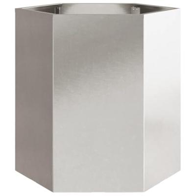 VidaXL Plantenbakken 2 st zeshoek 46x40x45 cm roestvrijstaal VidaXL Plantenbakken 2 st zeshoek 46x40x45 cm roestvrijstaal