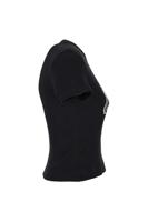 Guess Rib Logo T-Shirt Dames Zwart - Maat S - Kleur: Zwart | Soccerfanshop - thumbnail