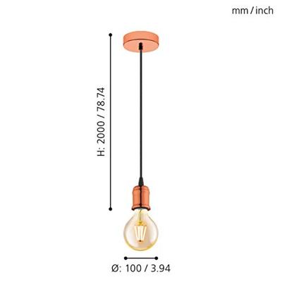 Eglo Roodkoperen hanglampYorth pendel - 32541