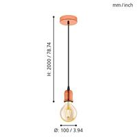 Eglo Roodkoperen hanglampYorth pendel - 32541 - thumbnail