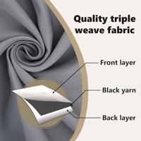 VidaXL Zwart-out gordijnen met ringen 2 pcs lichtgrijs 245 x 140 cm - thumbnail