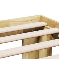 Bedframe zonder matras 120x190 cm massief hout eiken - thumbnail