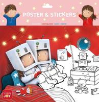 Kleurposter Luuk en Lotje. De maan en de sterren - thumbnail