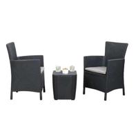 Allibert tuinset Iowa Luzon - grijs - 3-delig - thumbnail