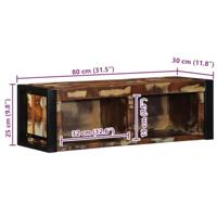 Tv-meubel 80x30x25 cm massief gerecycled hout meerkleurig - thumbnail