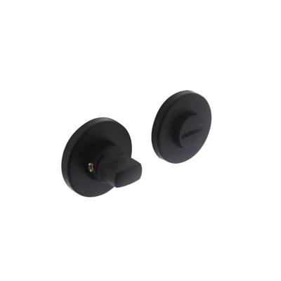 Intersteel Rozet met toilet-/badkamersluiting verdekt 49x7mm - mat zwart