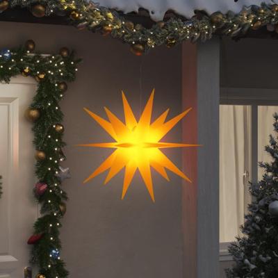 VidaXL Kerstlamp met led inklapbaar 100 cm geel