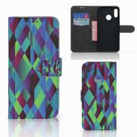 Honor 10 Lite | Book Case | Abstract Green Blue - thumbnail