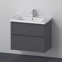 Badkamermeubelset Duravit D-Neo Wastafel Keramiek 80x48x62.5 cm Mat Grafiet - thumbnail