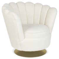 Bold Monkey Mother Of All Shells fauteuil teddy naturel - thumbnail