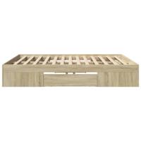 Bedframe zonder matras hout sonoma eikenkleurig 180x200 cm - thumbnail