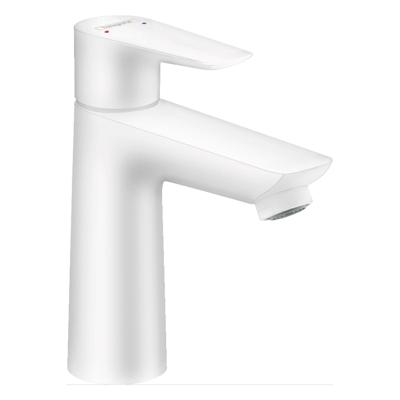 Wastafelmengkraan Talis E HansGrohe 110 Eengreeps CoolStart met Trekwaste Mat Wit Wastafelmengkraan Talis E HansGrohe 110 Eengreeps CoolStart met Trekwaste Mat Wit