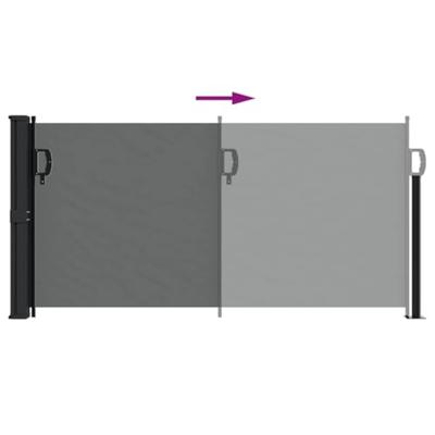 VidaXL Uitschuifbaar zijluifel antraciet 100x300 cm