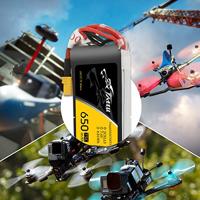 Tattu LiPo accupack 7.4 V 650 mAh Aantal cellen: 2 75 C Softcase XT30 - thumbnail