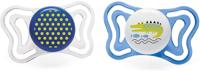 Chicco Fopspeen Krokodil/stip Physio Light Blauw/groen 2 Stuks - thumbnail