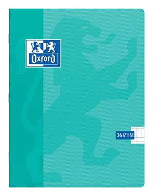Schrift Oxford School A5 ruit 5x5mm 72 pagina&apos;s 80gr assorti | 10 stuks