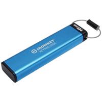 Kingston IronKey Keypad 200C USB-stick 16 GB Blauw IKKP200C/16GB USB-C - thumbnail
