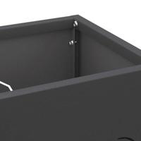 VidaXL Paraplu standaard met opslag zwart 15,5 x 15,5 x 49 cm metaal - thumbnail