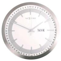 NeXtime klok 3009 captain, ø44 cm, wall, white - thumbnail