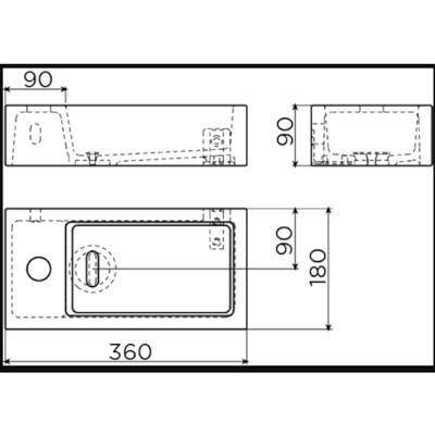 Clou Flush Fontein Zonder Kraangat Rechts Mat Roze Keramiek 36 cm Clou Clou Flush Fontein Zonder Kraangat Rechts Mat Roze Keramiek 36 cm Clou