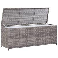 Tuinbox 120x50x60 cm poly rattan grijs - thumbnail