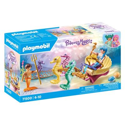 PLAYMOBIL Princess Magic zeemeermin zeepaardkoets 71500 - thumbnail