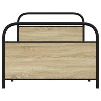 Bedframe zonder matras bewerkt hout sonoma eikenkleur 90x190 cm - thumbnail