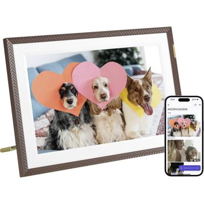 Arzopa D10 brown Digitale fotolijst 25.7 cm 10.1 inch Energielabel: B (A - G) 1280 x 800 Pixel 32 GB Bruin
