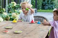 Indoor curling spel gemaakt van hout - thumbnail