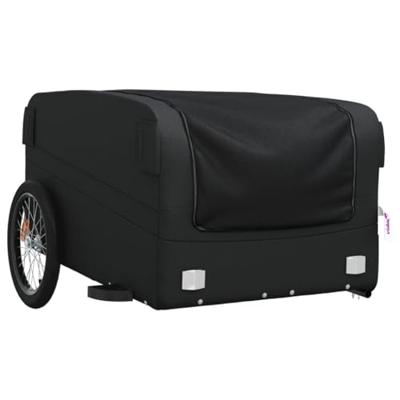Fietstrailer 45 kg ijzer zwart - thumbnail